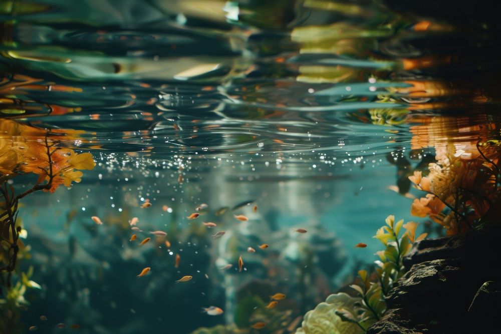 Photo of underwater aquarium outdoors nature.