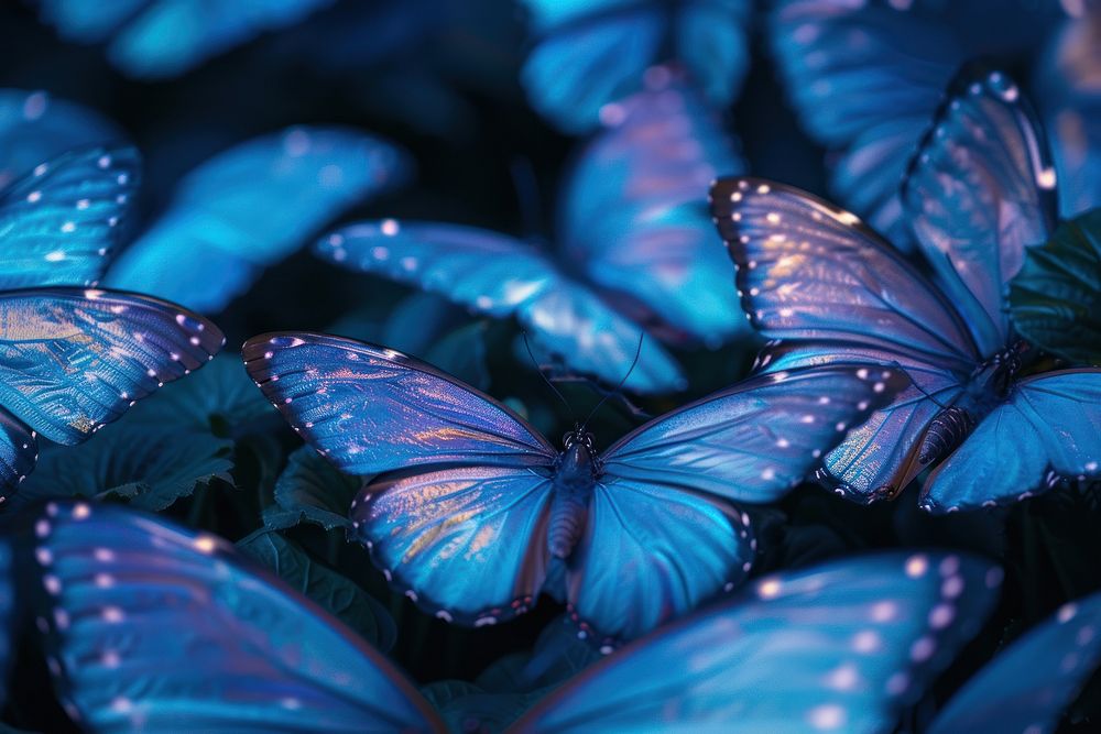 Bioluminescence Butterflies background backgrounds butterfly animal.