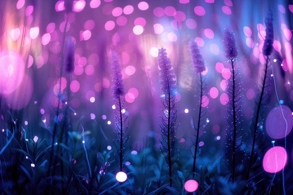 Bioluminescence Lilac background light backgrounds outdoors.