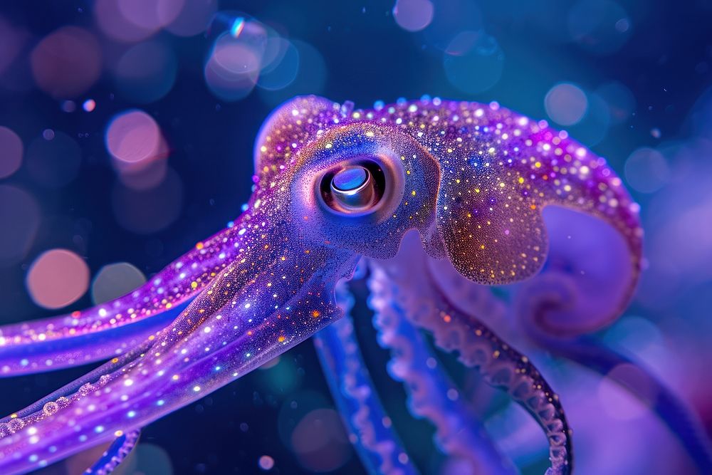 Bioluminescence squid background animal invertebrate transparent.