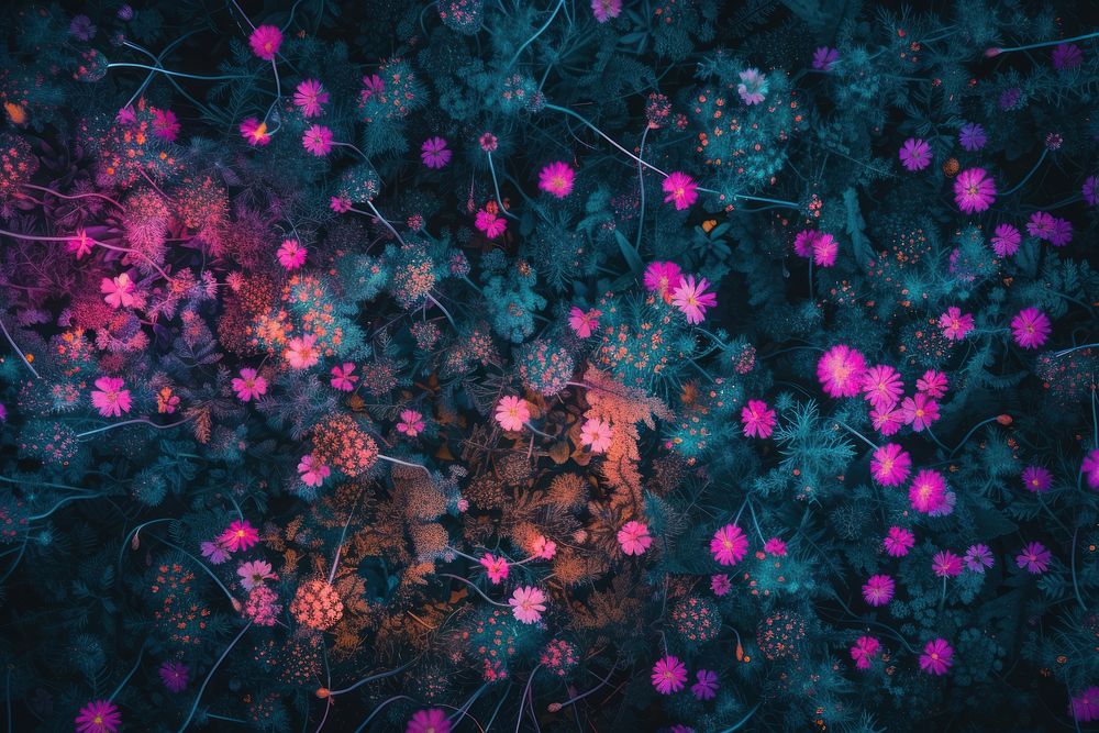 Bioluminescence Meadow background backgrounds outdoors pattern.