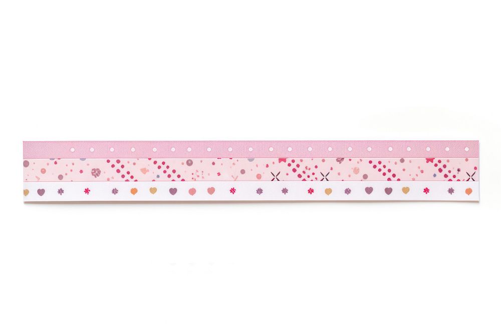 Cute pattern adhesive strip white background rectangle lavender.