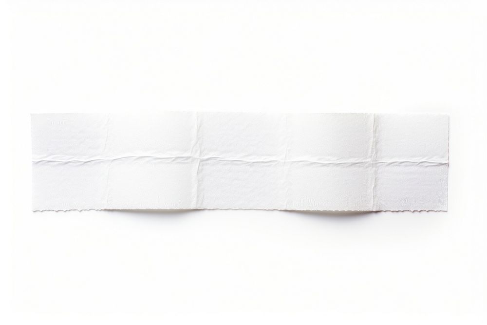 Abstract pattern adhesive strip paper white white background.