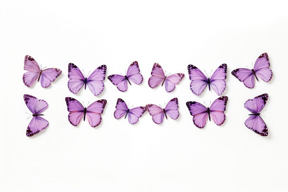 Butterfly pattern adhesive strip animal insect purple.