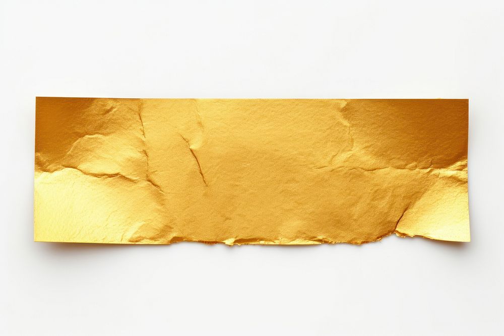 Gold adhesive strip backgrounds paper white background.