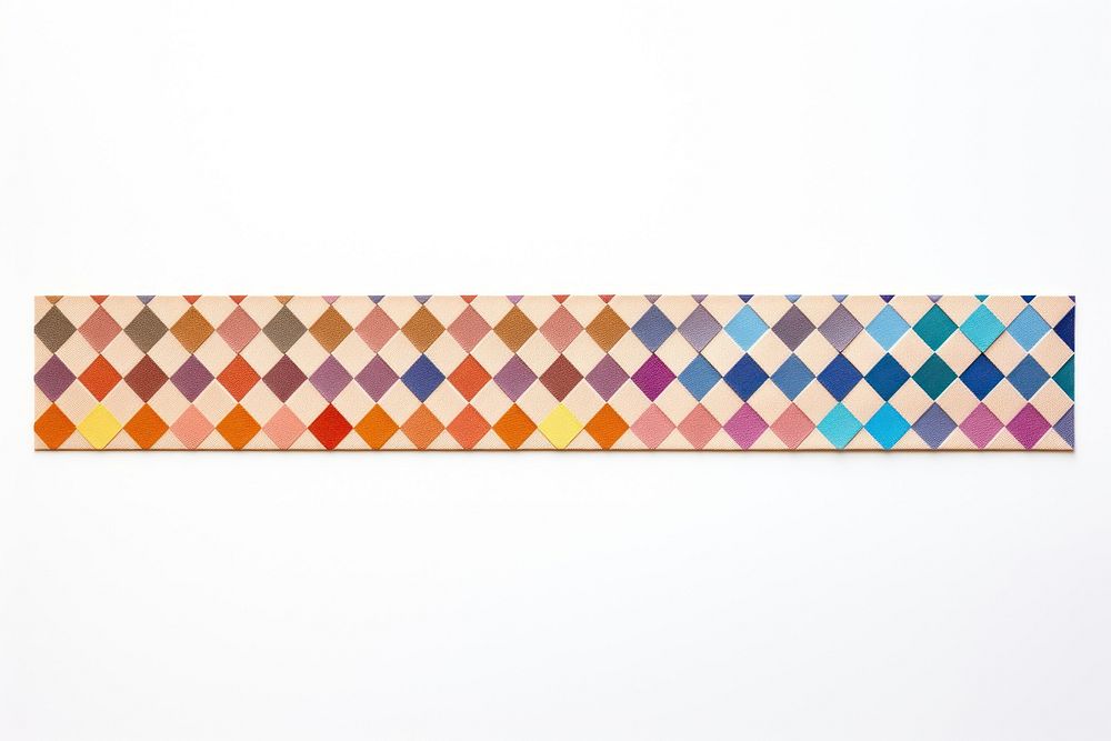 Geometric pattern adhesive strip white background rectangle jewelry.