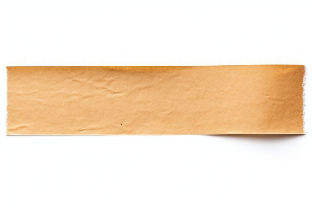 Paper adhesive strip white background simplicity rectangle.
