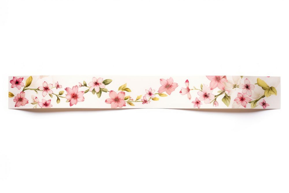 Paper adhesive strip pattern flower blossom.
