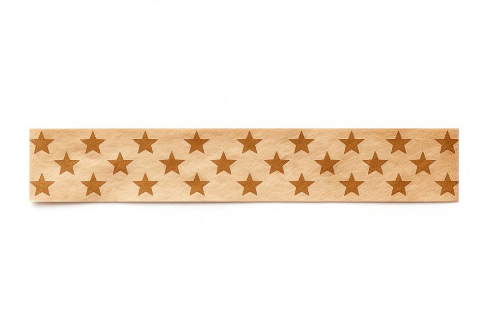 Paper adhesive strip pattern wood star.