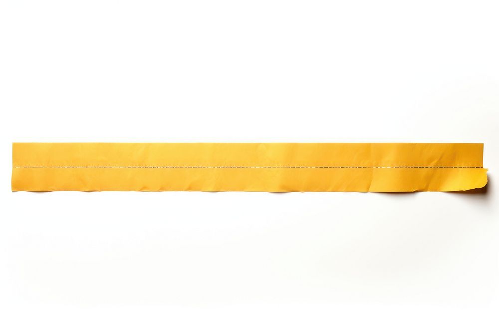 Washi tape adhesive strip white background rectangle textured.