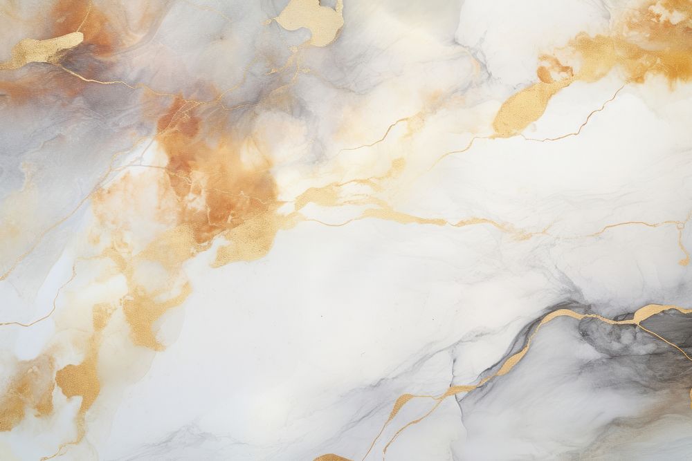 White marble watercolor background backgrounds gold accessories.