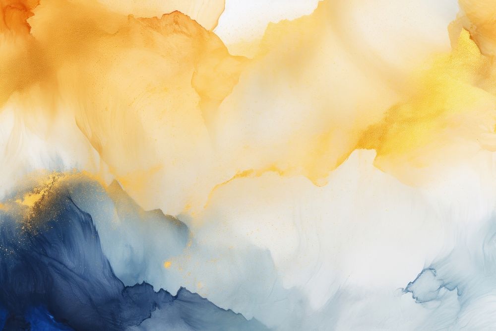 Yellow blue watercolor background painting backgrounds accessories.