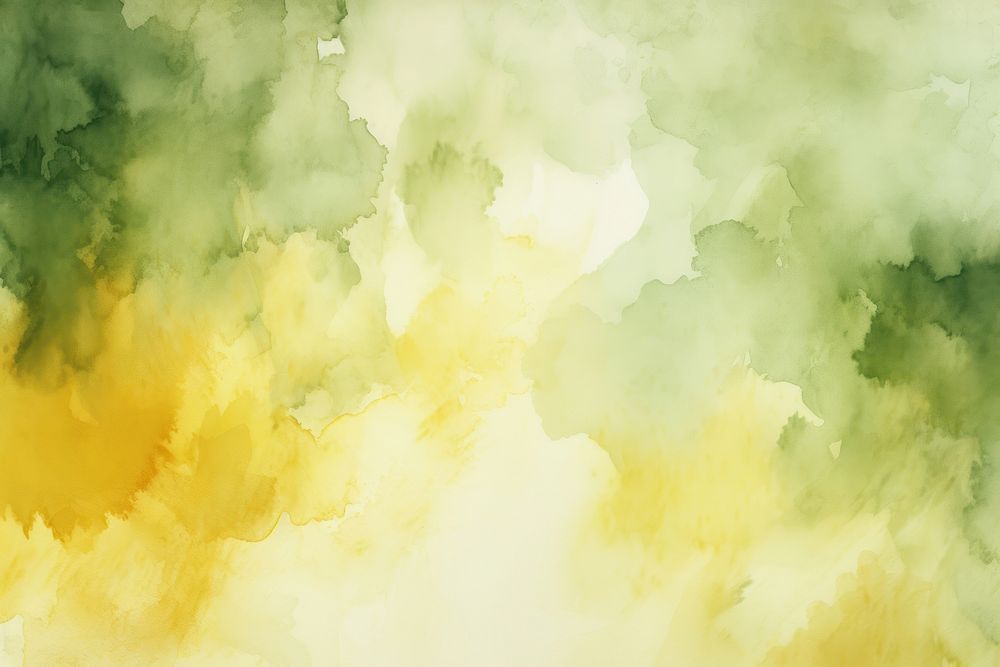 Yellow green watercolor background painting backgrounds abstract.