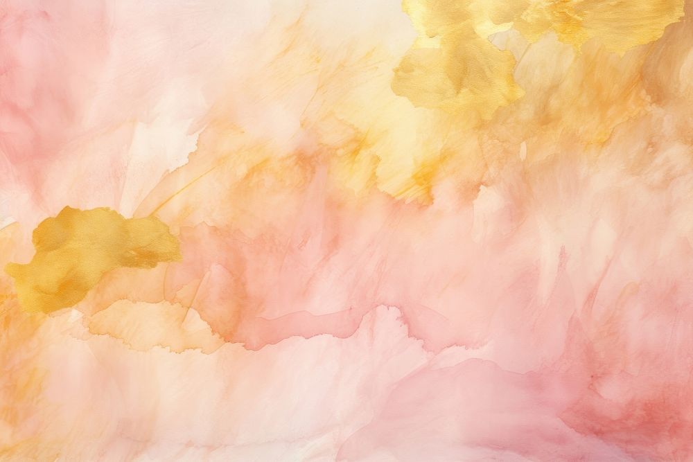 Yellow pink watercolor background painting backgrounds petal.