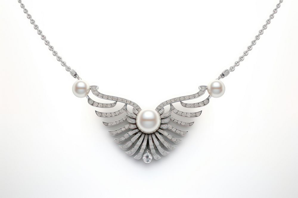 Pearl necklace gemstone jewelry pendant.