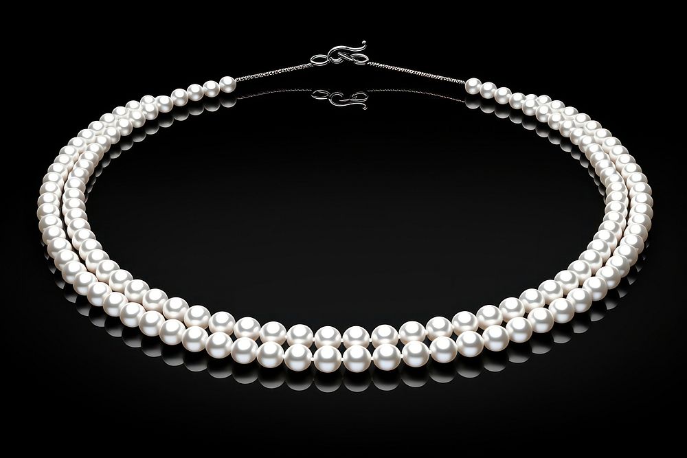 White pearl string beads necklace jewelry accessories accessory.