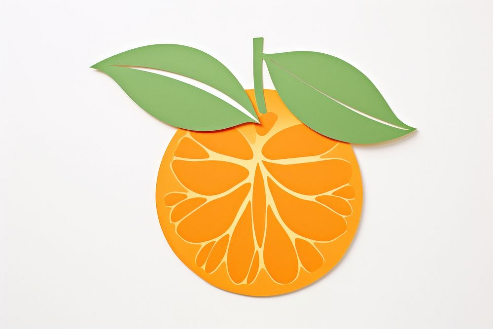 Orange fruit plant food leaf.