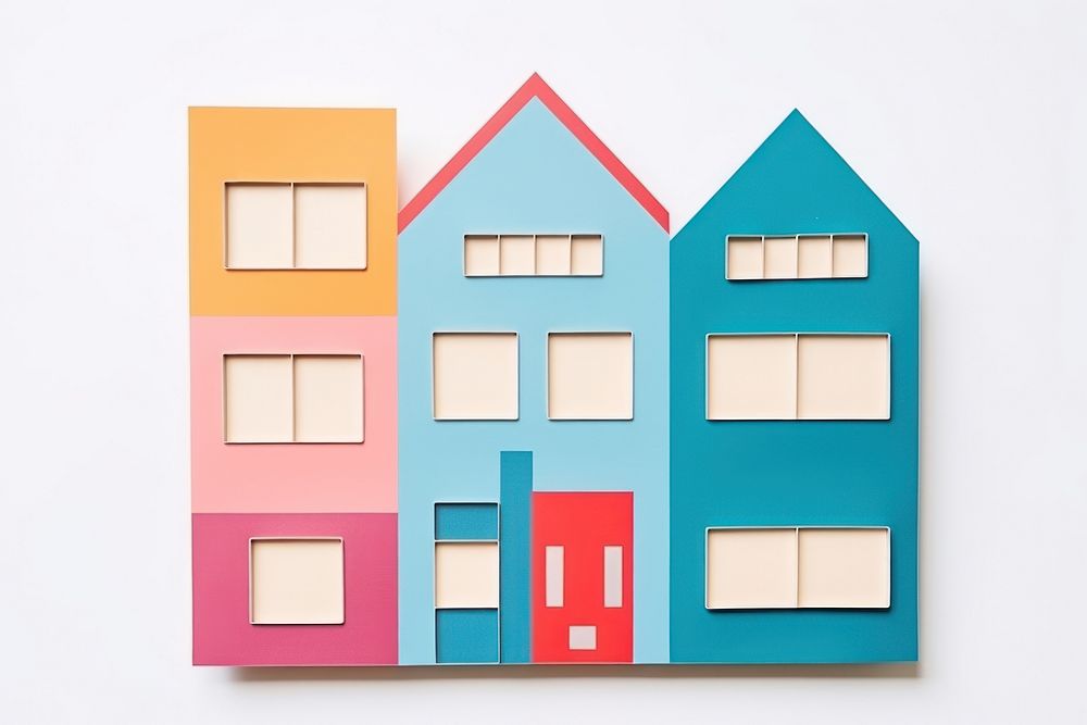Illustration of a building architecture wall neighbourhood.