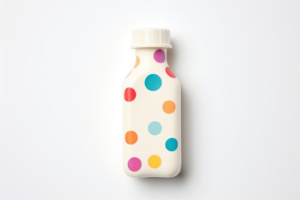 Baby milk bottle pattern refreshment container.