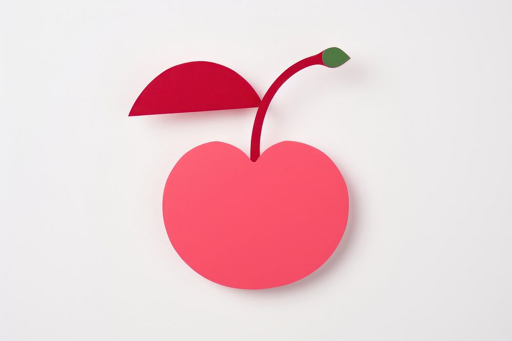 Cherry symbol fruit plant.