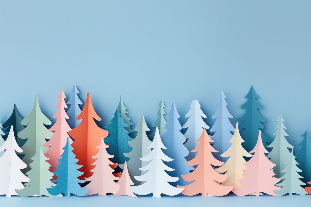 Christmas nature paper tree.