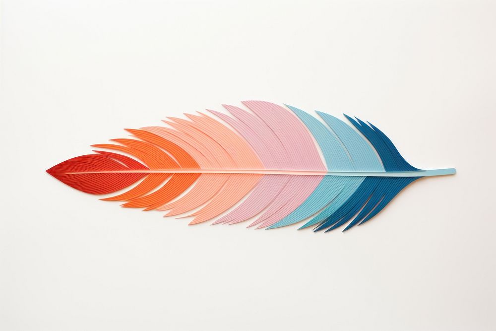 Feather leaf art lightweight.