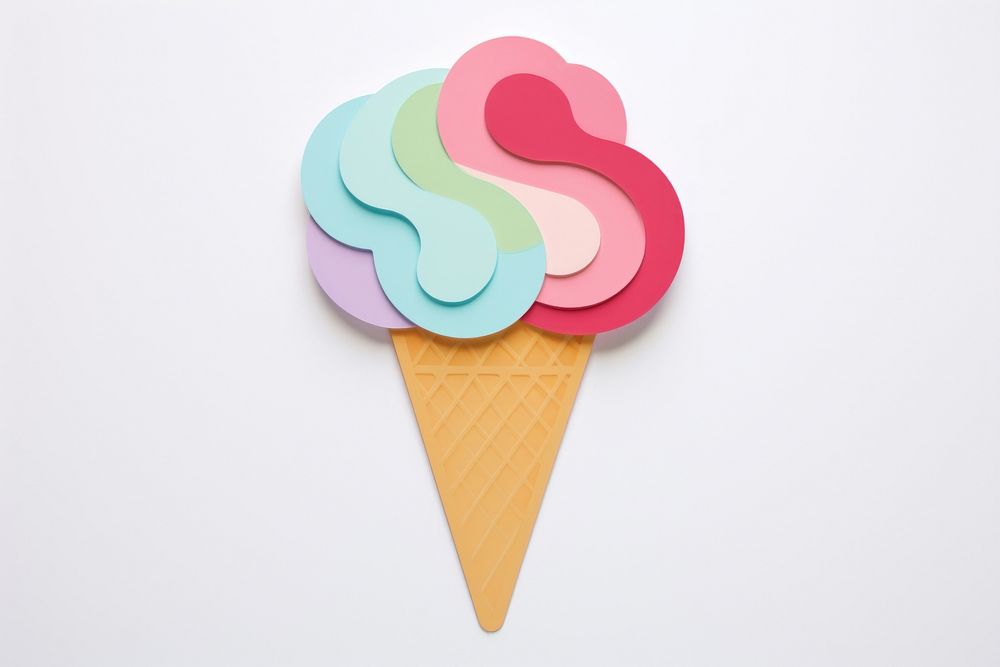 Illustration of a ice cream dessert food variation.