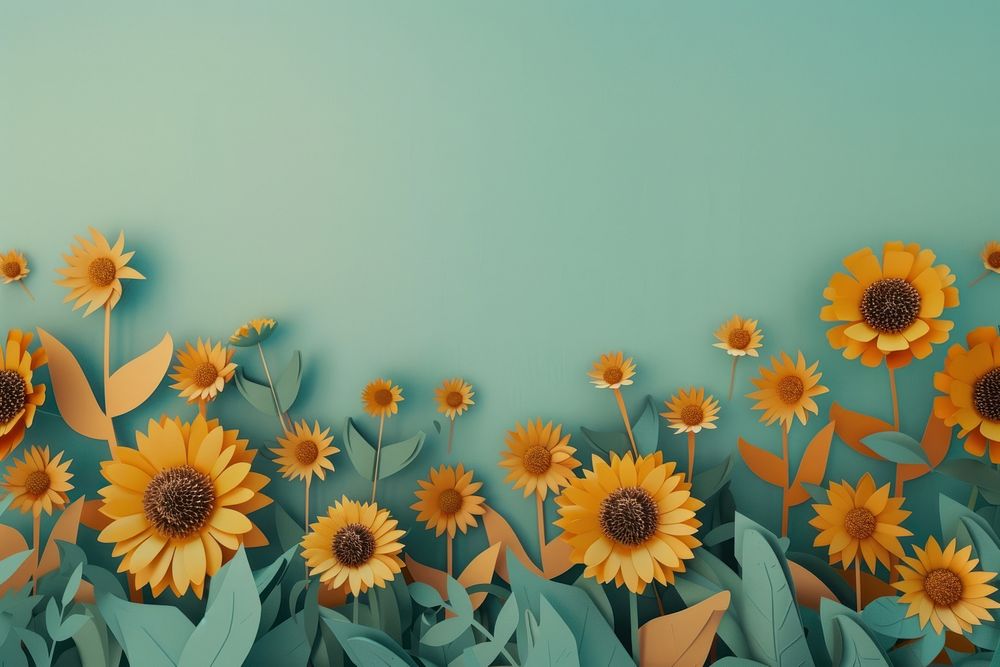 Sunflower backgrounds outdoors painting.
