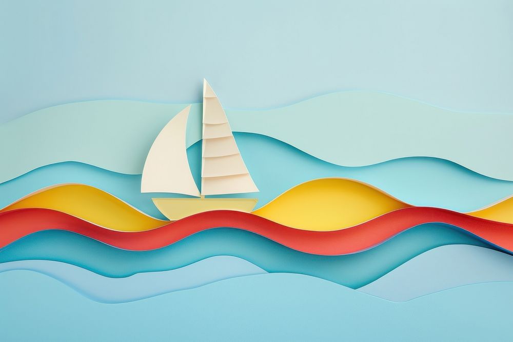 Sailboat painting art backgrounds.