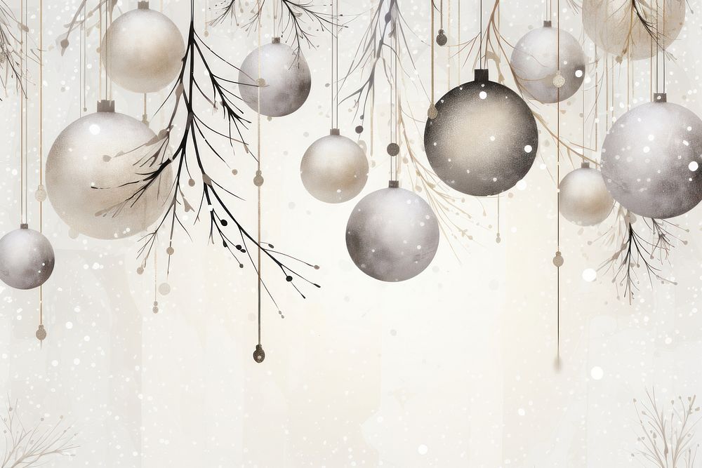Christmas ornaments snow backgrounds snowflake.