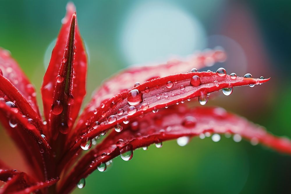 Water droplet on cardinal flower backgrounds nature plant.