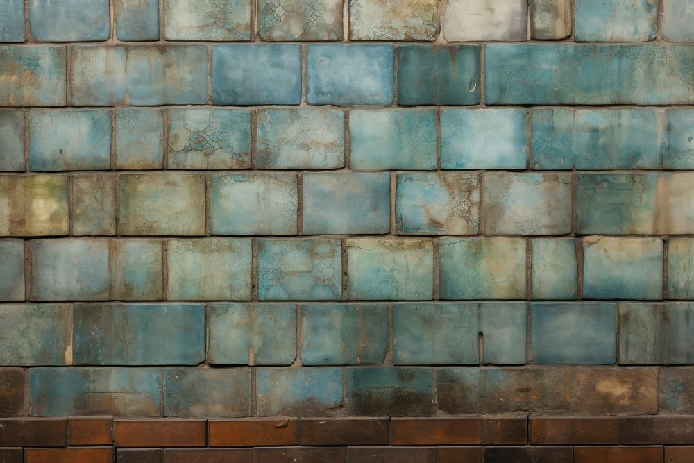 19 century tile wall architecture texture.