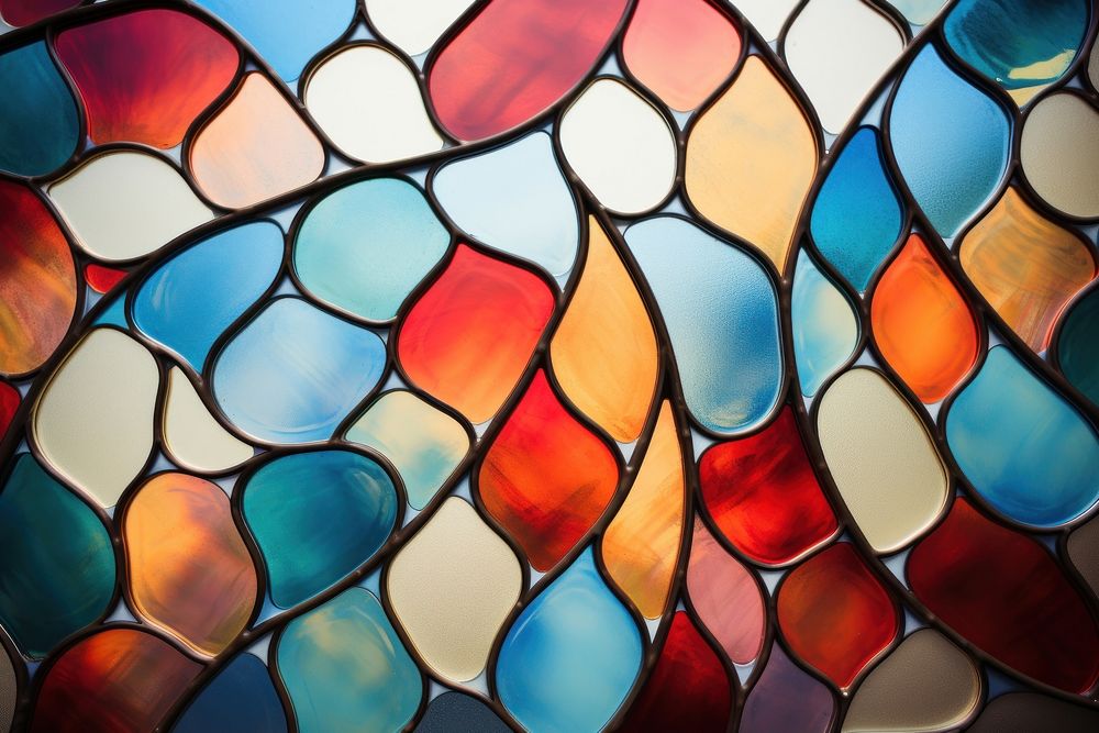 Colorful stained glass art backgrounds accessories.