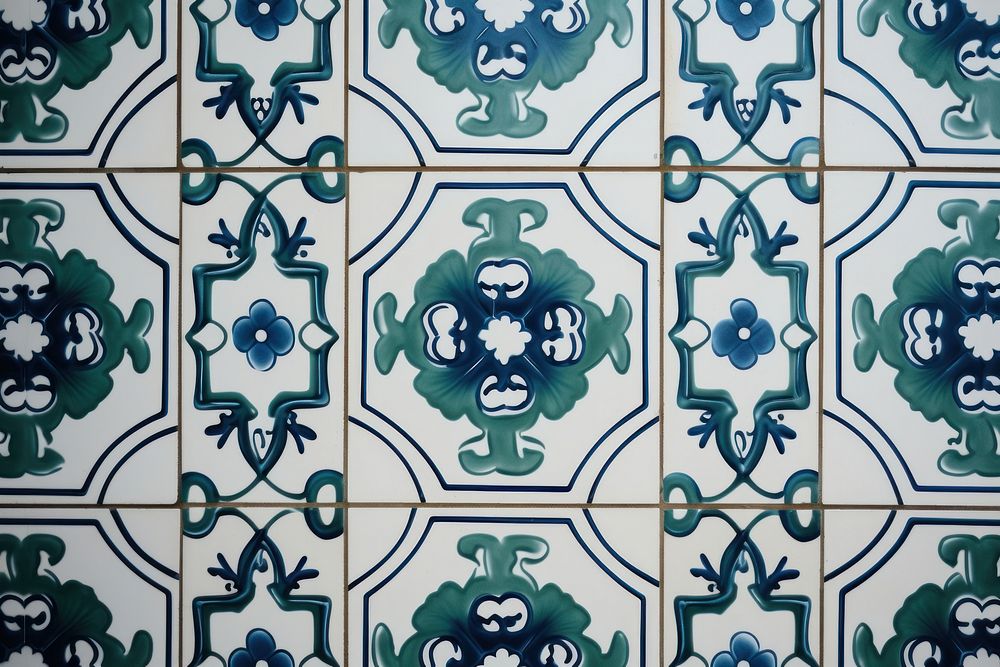 Classic pattern tile wall architecture backgrounds.