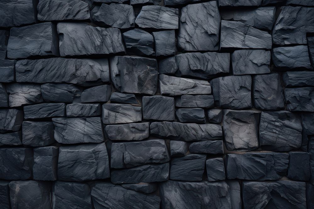 Basalt wall architecture black.