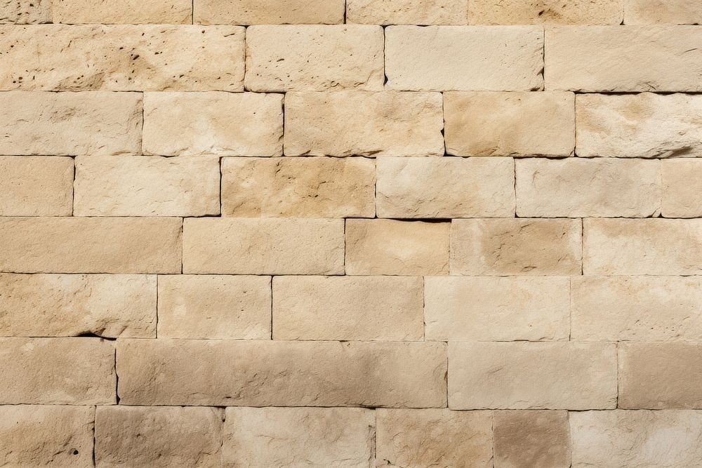 Beige french limestone wall architecture texture.