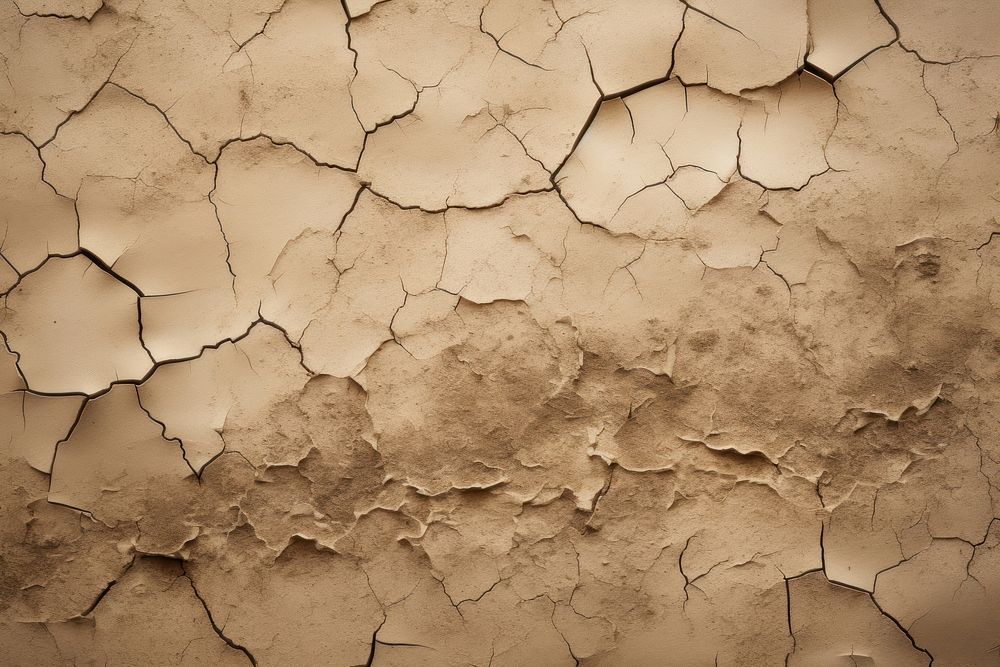 Brown cracked wall texture soil.