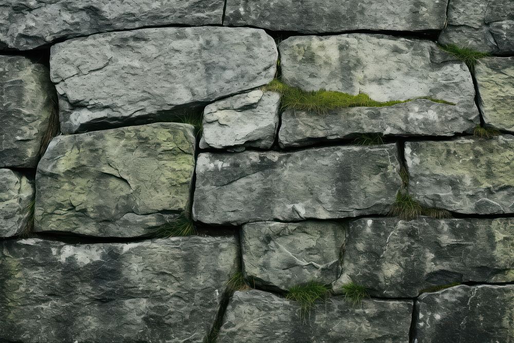 Green granite wall architecture rock.