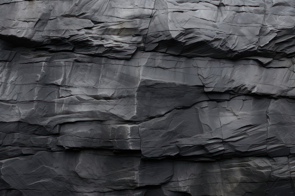 Grey obsidian outdoors rock wall.