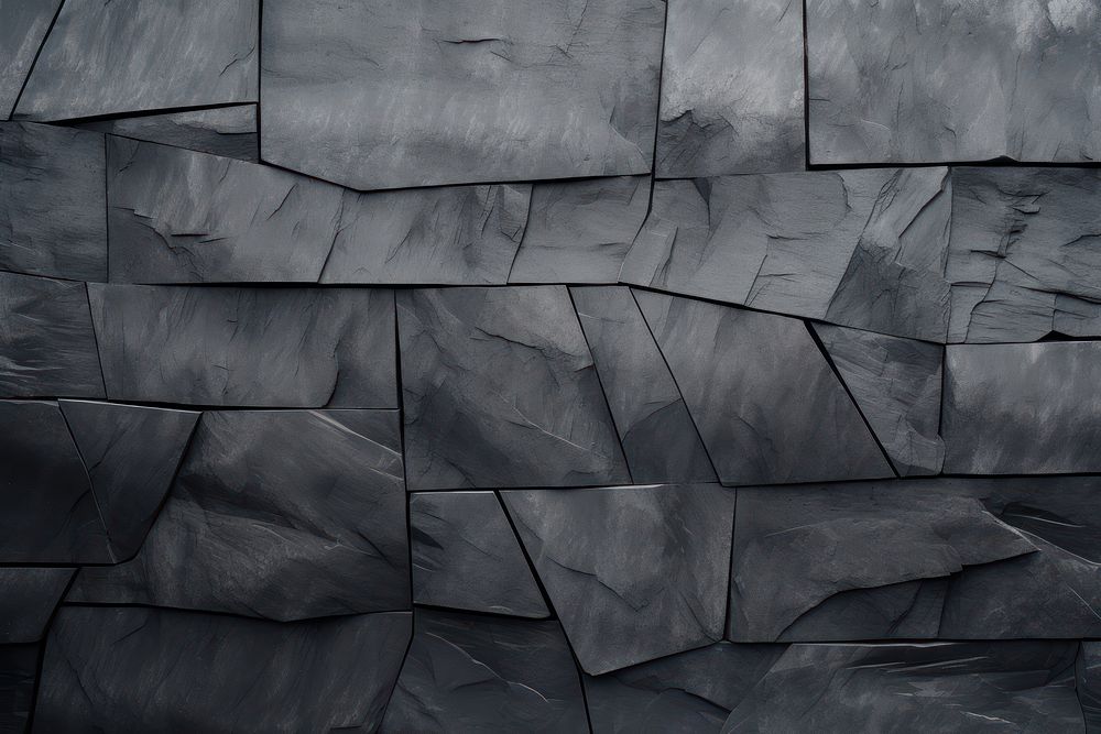 Grey obsidian wall architecture black.