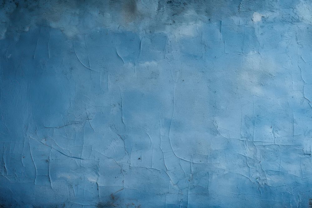 Deep blue plaster wall architecture texture.