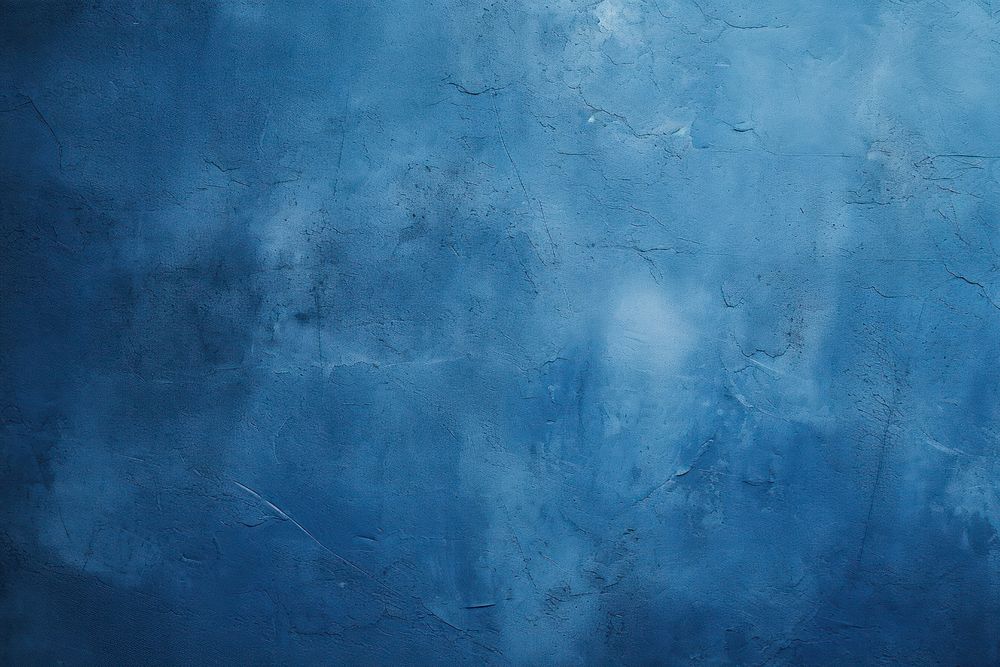 Deep blue plaster wall texture architecture.