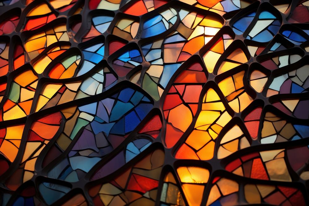 Stained glass art architecture backgrounds.
