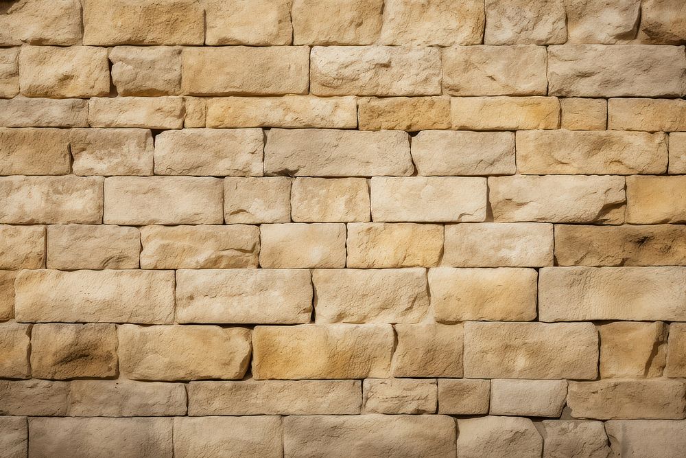 Yellowish french limestone wall architecture texture.