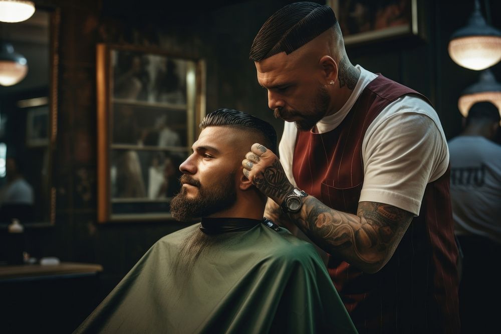Barber barbershop adult man.