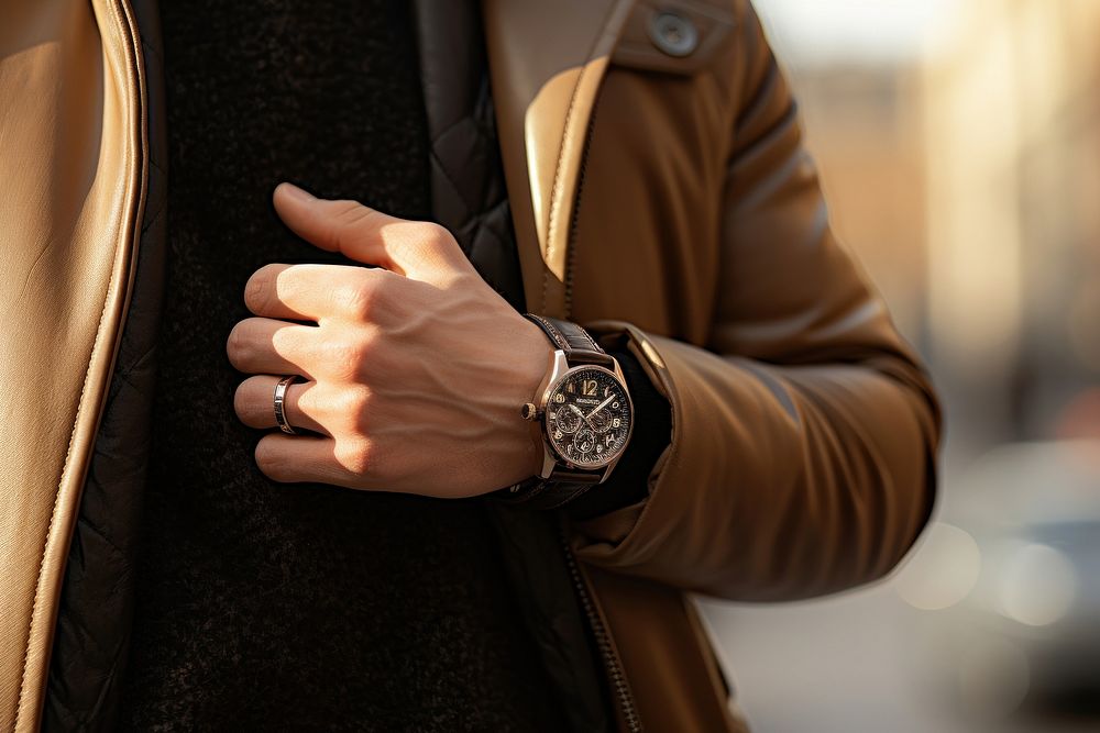 Ring hand wristwatch jewelry.