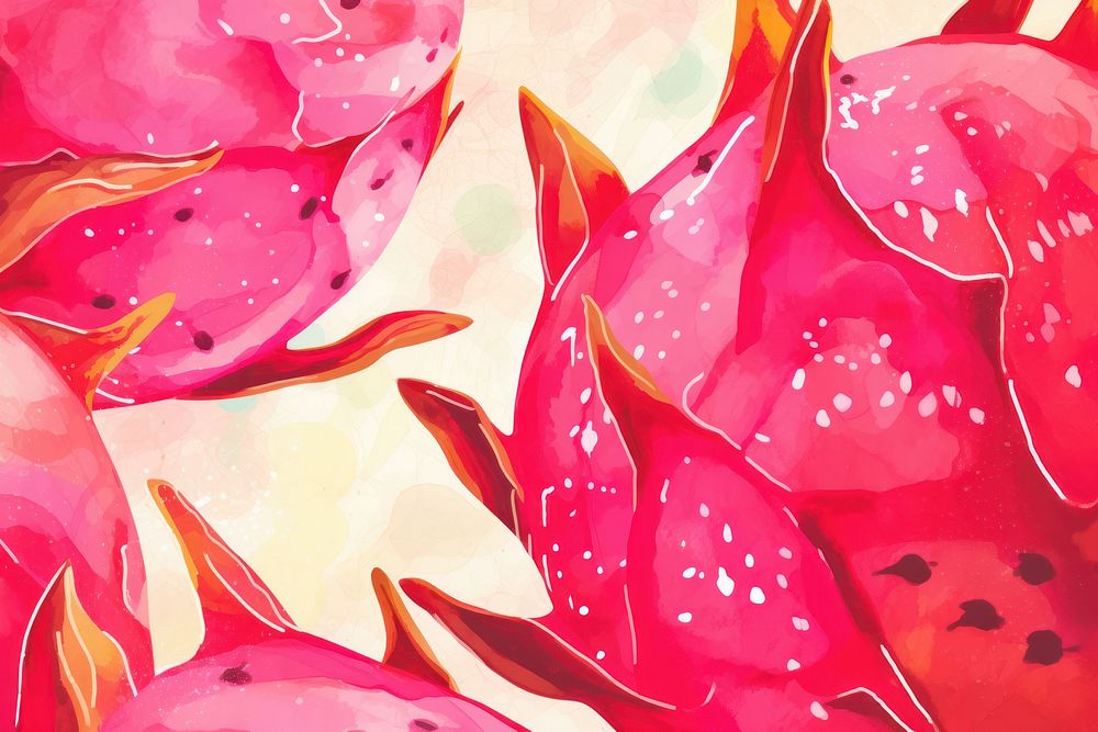 Dragon fruit backgrounds abstract pattern.