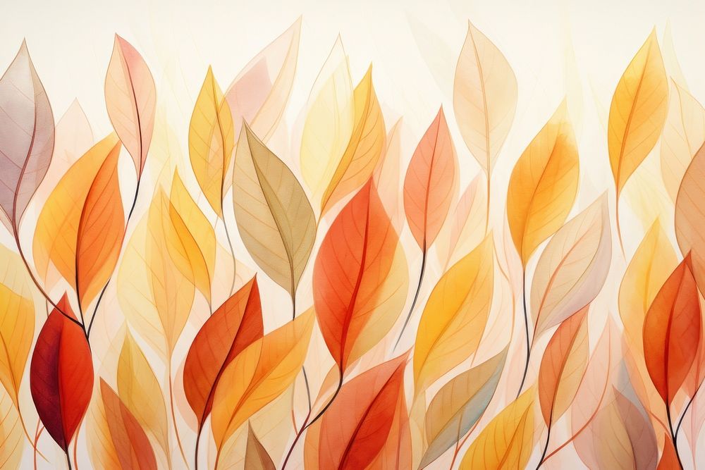 Fall leaves backgrounds abstract pattern.