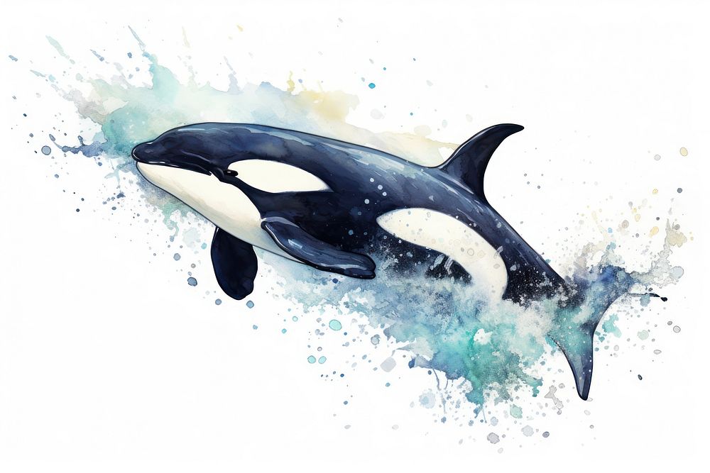 Orca whale animal mammal fish.