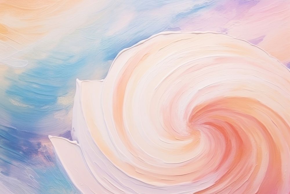 Sea shell by the beach backgrounds abstract painting.